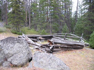 Old miners cabin from early 20th century